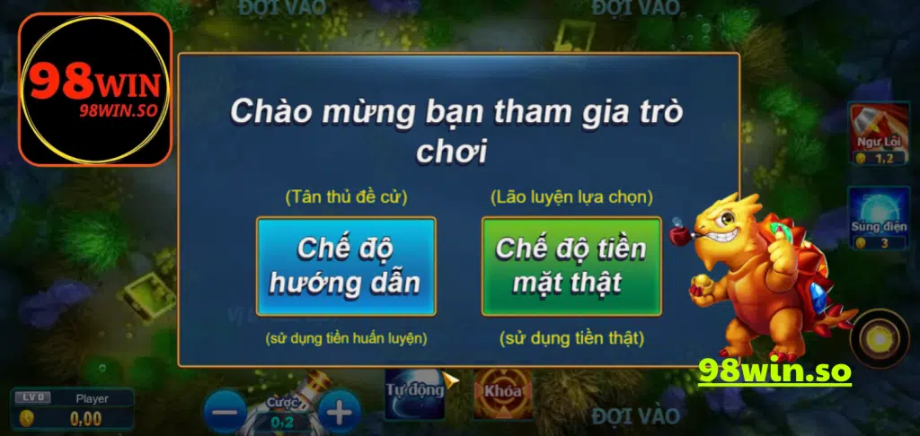 Hướng dẫn cơ bản cách chơi game bắn cá Bingo 98WIN 