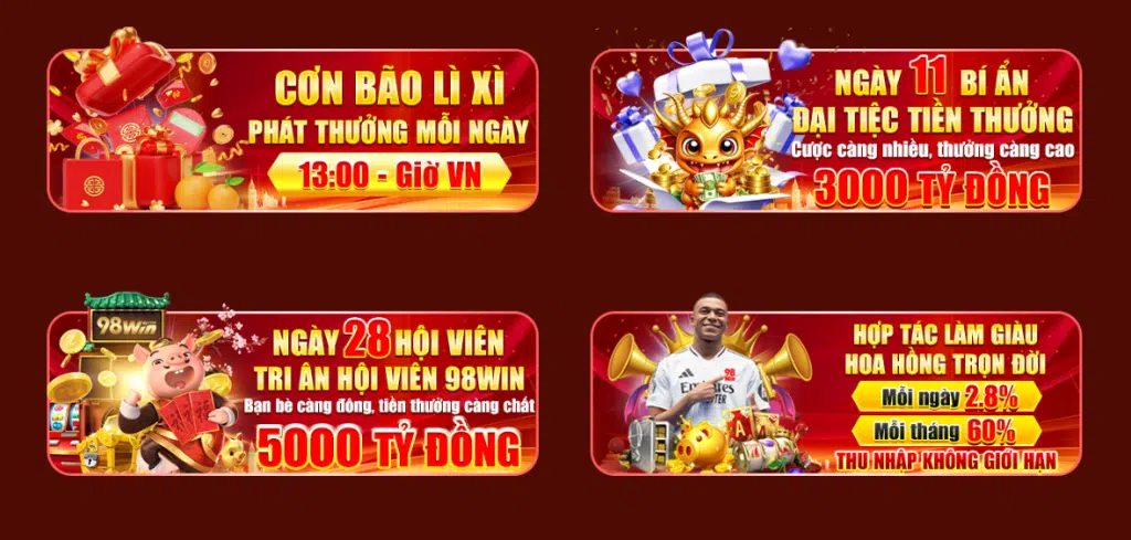 Tổng quan về chương trình khuyến mãi 98WIN